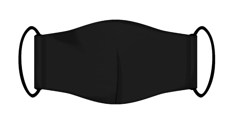 Large Re-usable 3-Layer Face Mask (pack of 2) Pure Black Large Re-usable 3-Layer Face Mask (pack of 2) Pure Black