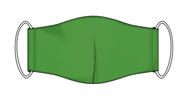 Large Re-usable 3-Layer Face Mask (pack of 1) Bright Green Large Re-usable 3-Layer Face Mask (pack of 1) Bright Green