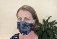 Large Re-usable 3-Layer Face Mask (pack of 1) Grey Cammo