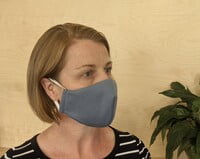 Large Re-usable 3-Layer Face Mask (pack of 1) Blue Grey Large Re-usable 3-Layer Face Mask (pack of 1) Blue Grey