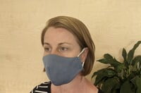 Large Re-usable 3-Layer Face Mask (pack of 1) Blue Grey Large Re-usable 3-Layer Face Mask (pack of 1) Blue Grey