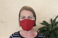Large Re-usable 3-Layer Face Mask (pack of 1) Bright Red