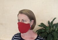 Large Re-usable 3-Layer Face Mask (pack of 1) Bright Red