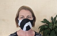 Large Re-usable 3-Layer Face Mask (pack of 1) Black Stripe Large Re-usable 3-Layer Face Mask (pack of 1) Black Stripe