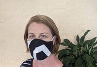 Large Re-usable 3-Layer Face Mask (pack of 1) Black Stripe Large Re-usable 3-Layer Face Mask (pack of 1) Black Stripe