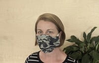 Large Re-usable 3-Layer Face Mask (pack of 1) Denim Cammo