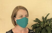 Large Re-usable 3-Layer Face Mask (pack of 1) Teal Large Re-usable 3-Layer Face Mask (pack of 1) Teal