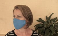 Large Re-usable 3-Layer Face Mask (pack of 1) Sky Large Re-usable 3-Layer Face Mask (pack of 1) Sky