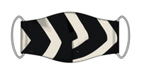 Large Re-usable 3-Layer Face Mask (pack of 2) Black Stripe Large Re-usable 3-Layer Face Mask (pack of 2) Black Stripe