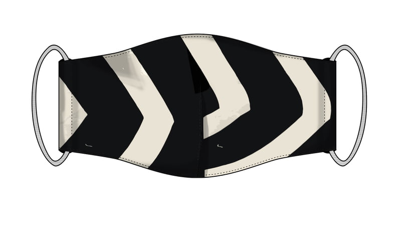 Large Re-usable 3-Layer Face Mask (pack of 2) Black Stripe Large Re-usable 3-Layer Face Mask (pack of 2) Black Stripe