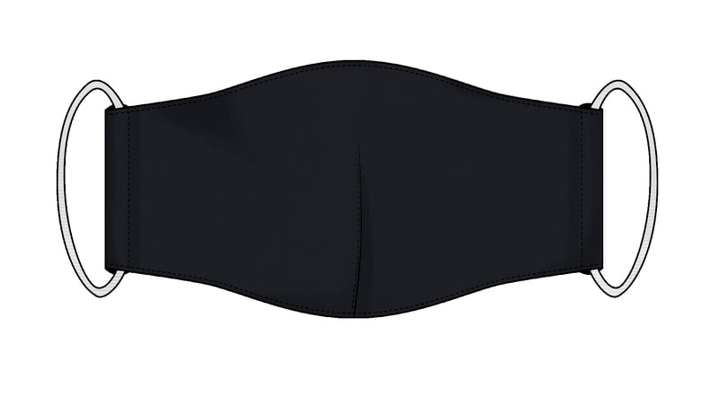 Large Re-usable 3-Layer Face Mask (pack of 1) Charcoal Large Re-usable 3-Layer Face Mask (pack of 1) Charcoal
