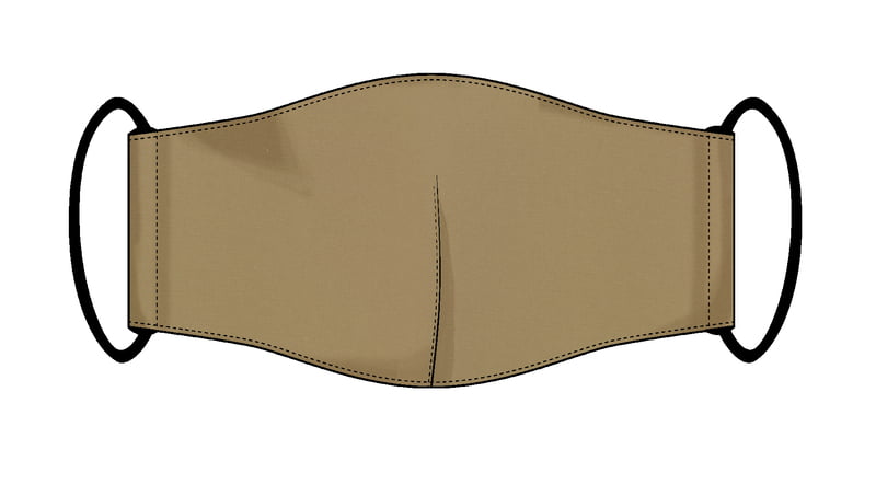 Large Re-usable 3-Layer Face Mask (pack of 2) Dark Beige Large Re-usable 3-Layer Face Mask (pack of 2) Dark Beige